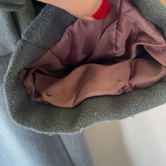 Vintage teal wool blend coat - Picture 5 of 15